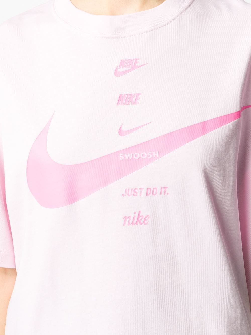 swoosh logo cotton T-shirt - 5