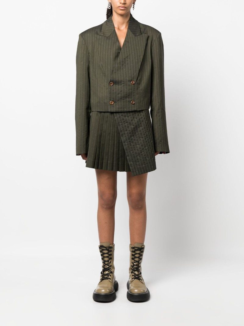 pinstripe cropped blazer 3