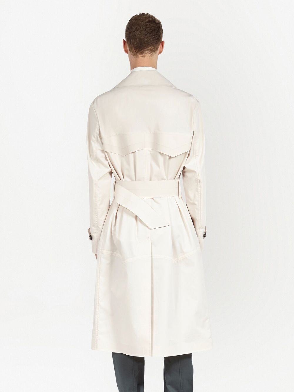 single-breasted trench coat - 3