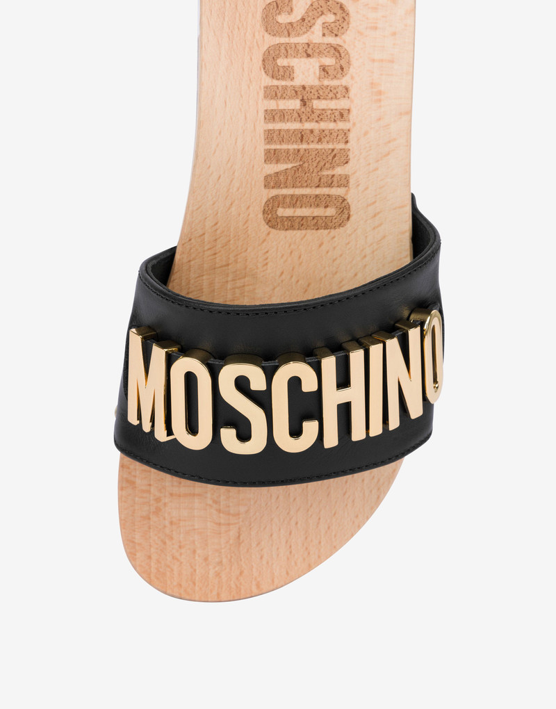 LETTERING LOGO CLOG SANDALS 4