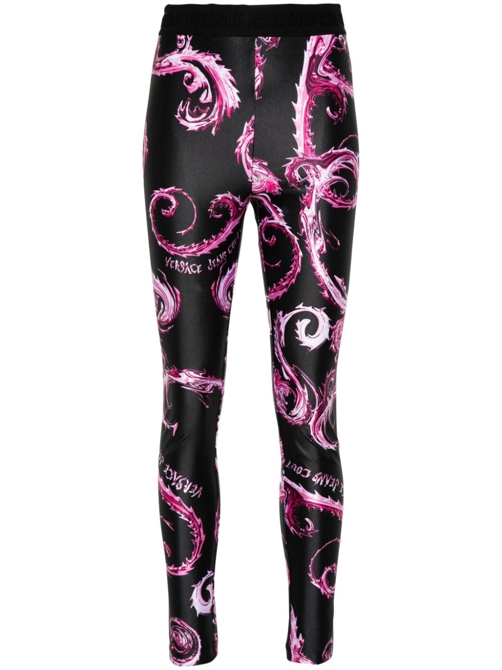 Watercolor Couture-print leggings - 1