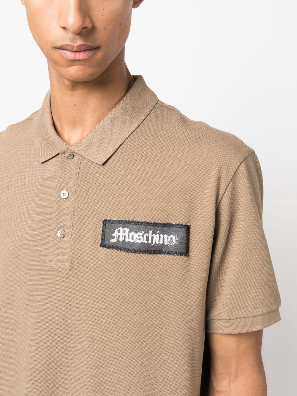 Moschino Couture polo shirt in piqué cotton