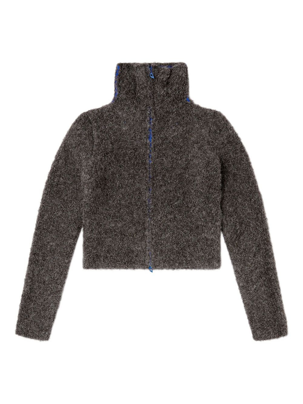 high-neck zip cardigan - 5
