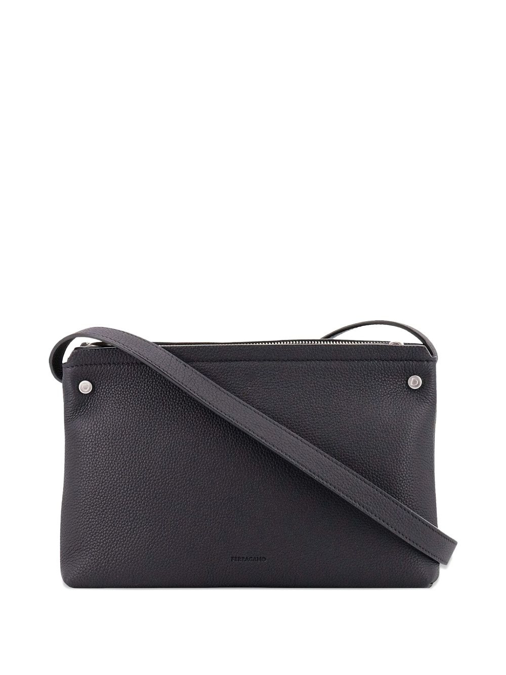 embossed logo shoulder bag - 2