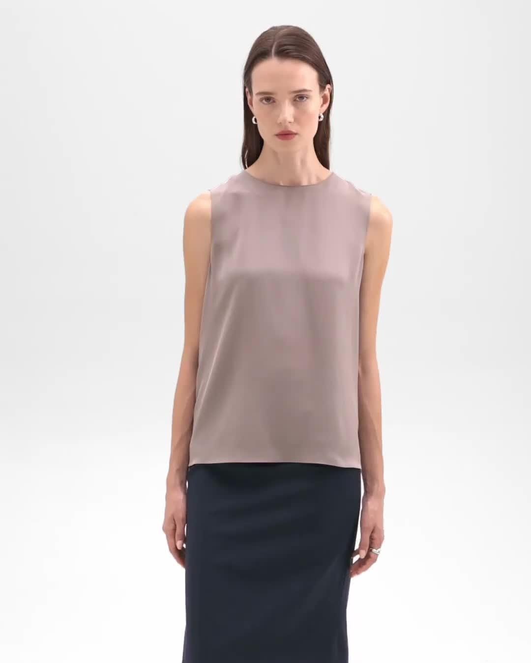 Shell Top in Silk Georgette - 7
