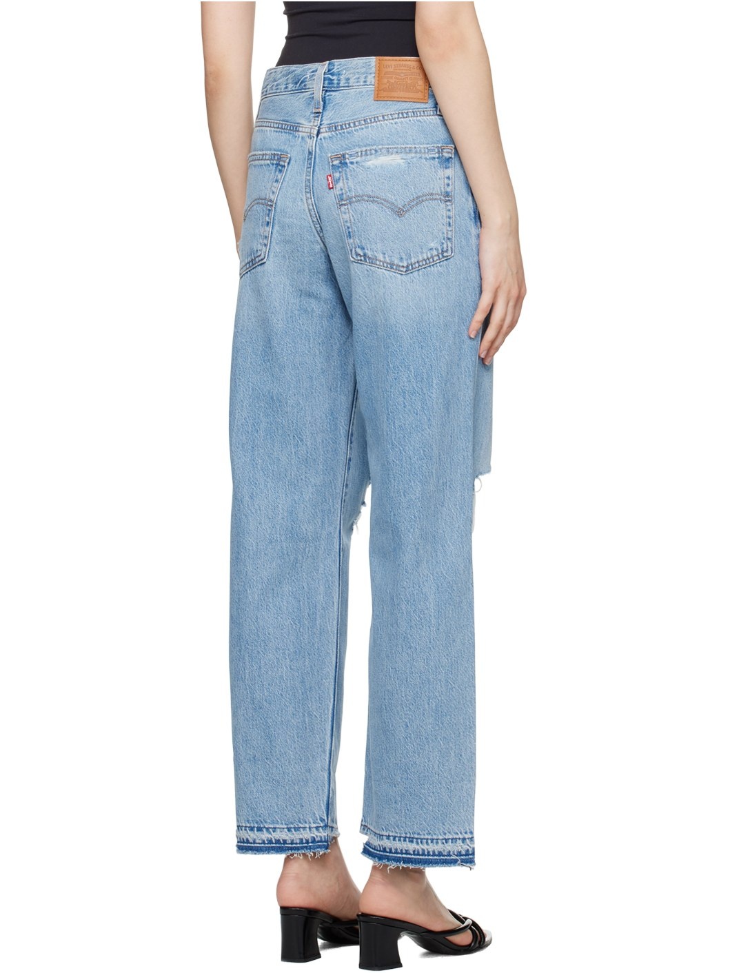 Blue Baggy Dad Jeans - 3