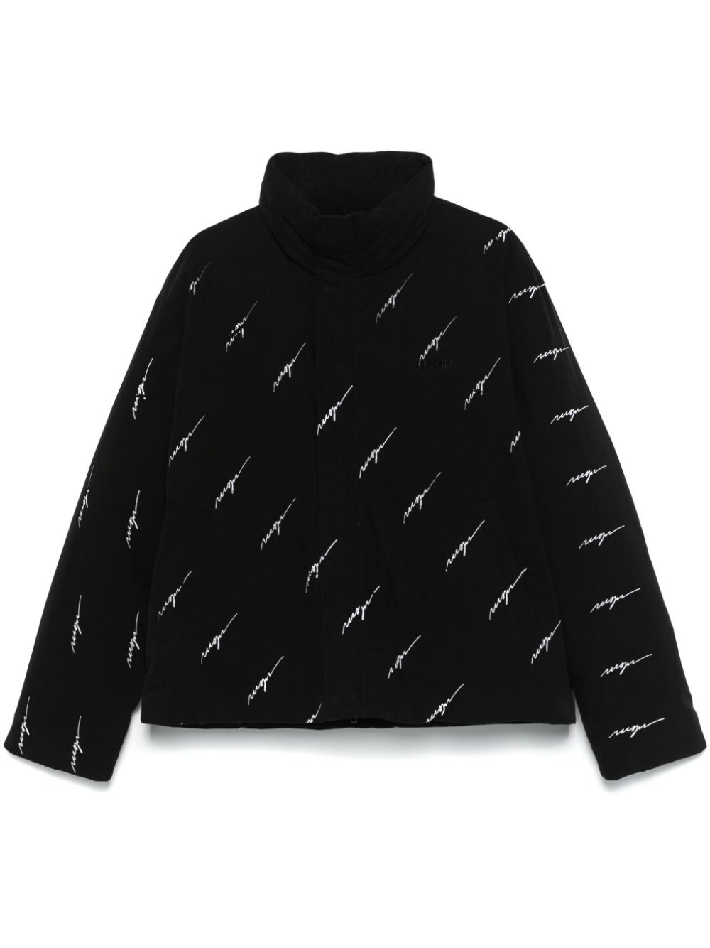 logo-print jacket - 1