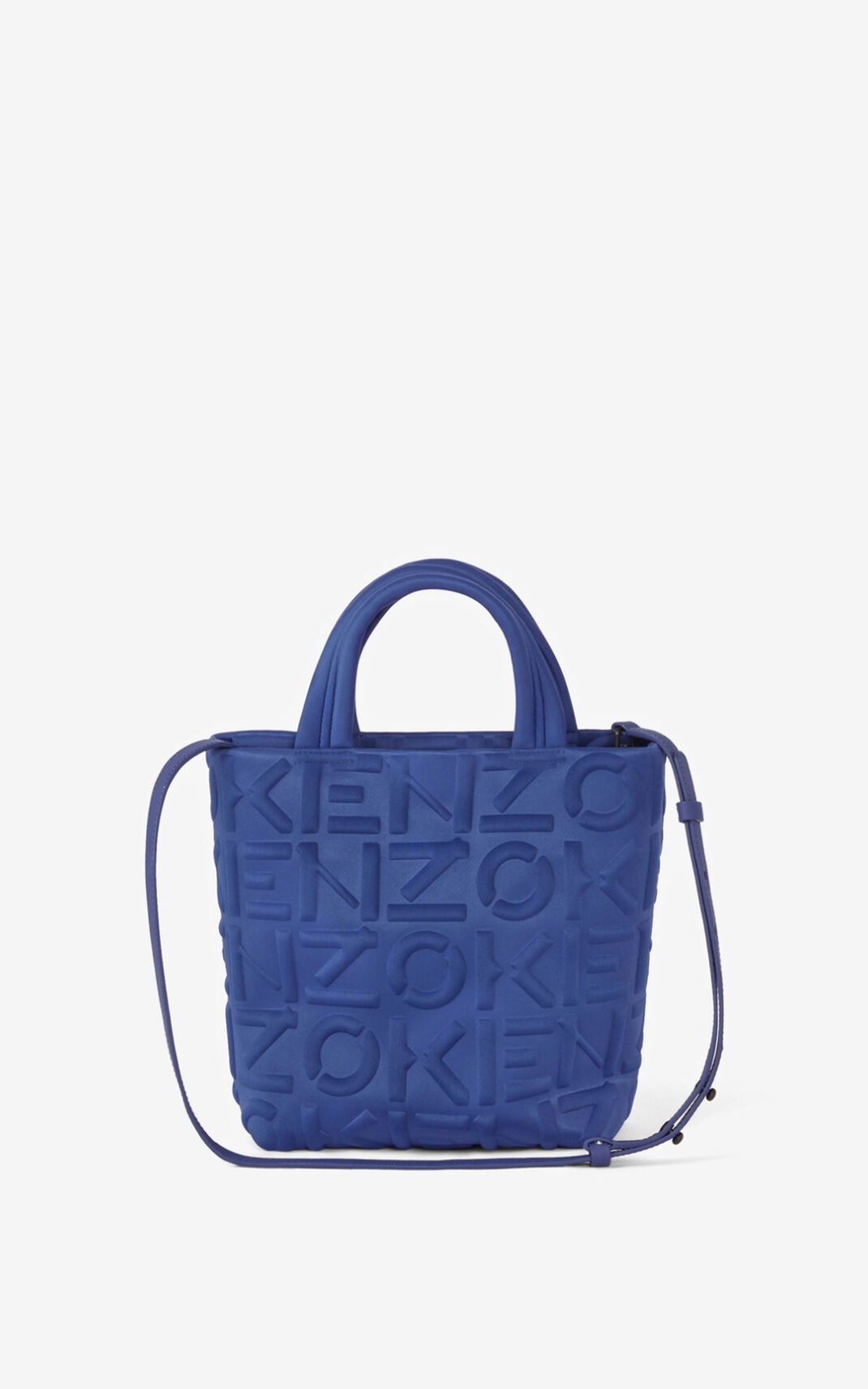 トートバッグ KENZO Woman Tote bags Blue FD55SA901F34 76 KENZO Kenzogram small tote bag | REVERSIBLE