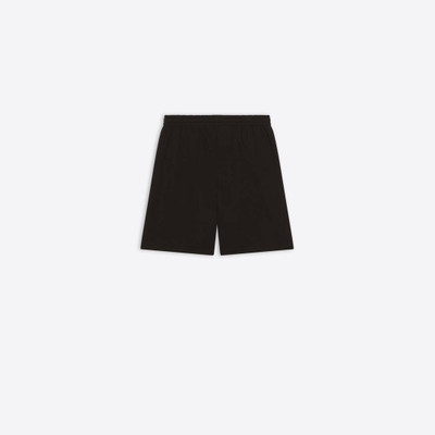 BALENCIAGA Men's Political Campaign Sweat Shorts in Black outlook