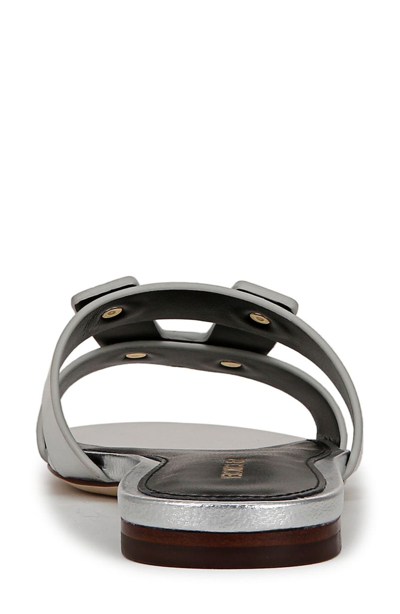 Veronica Beard Via Slide Sandal in Silver at Nordstrom - 7