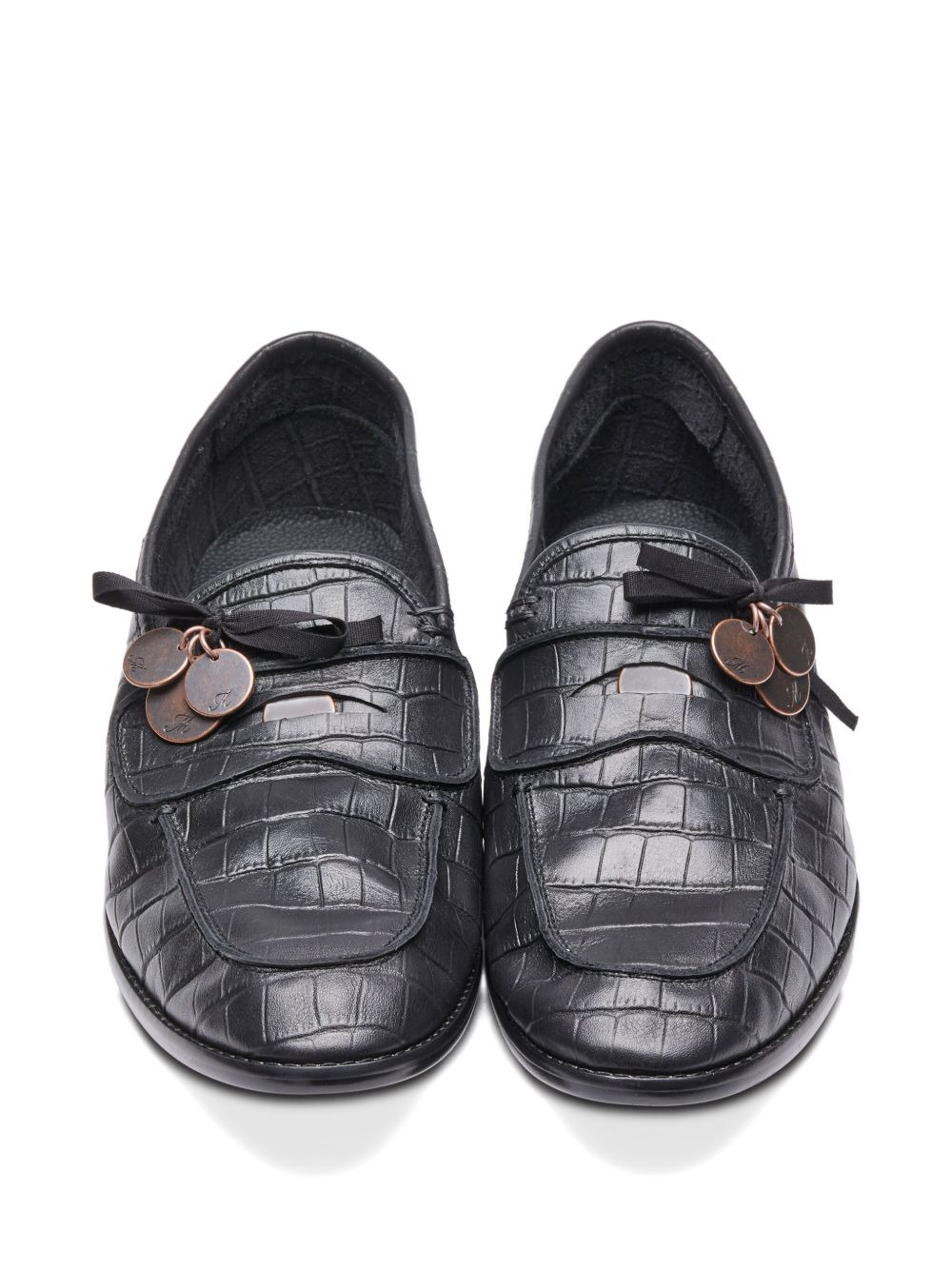 coin-embellished loafers - 4