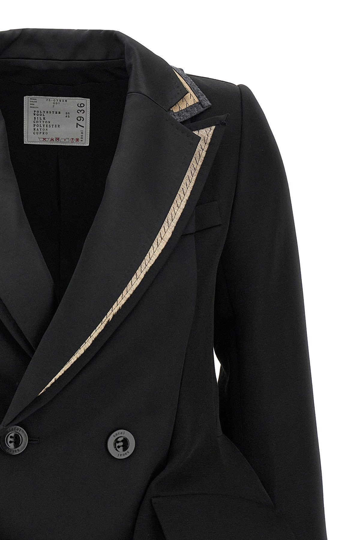 Sacai Women Multilayer Blazer - 3