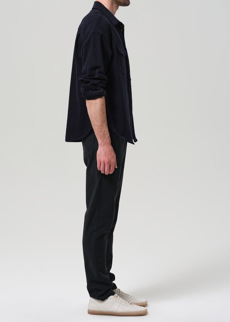 Adler Slim French Terry In Charred Cedar 4