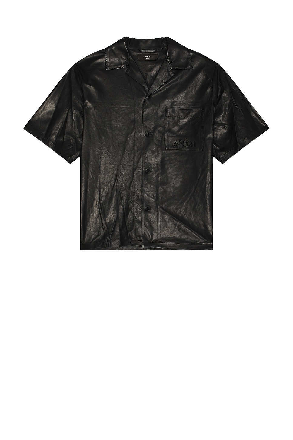 Lightweight Leather Camp Shirt - 2