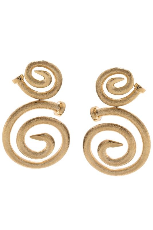 Spiral Nail Earrings - 1