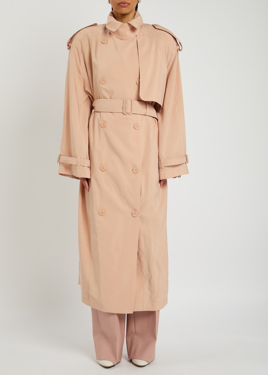 Stella Mccartney Washed Silk Trench Coat - 2