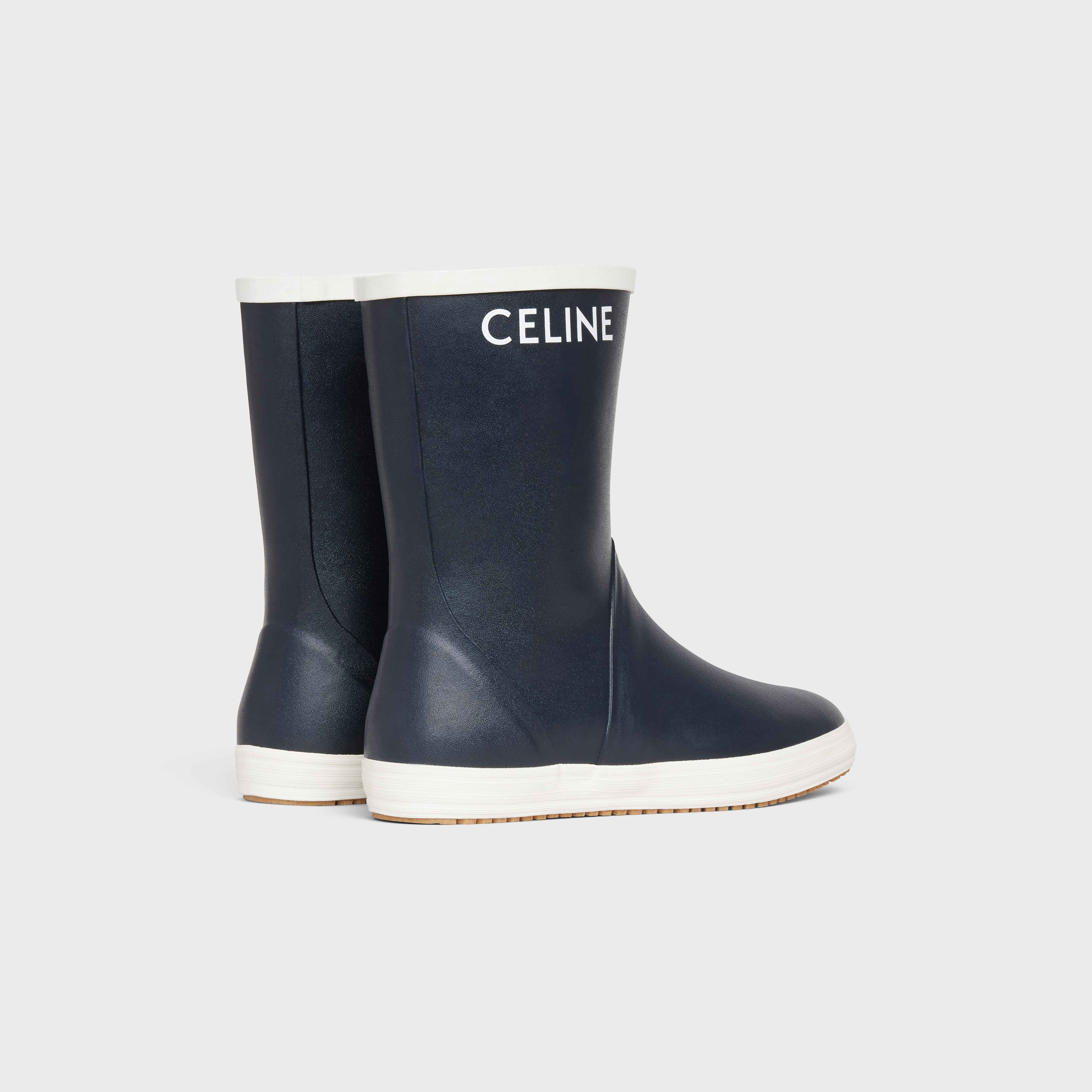 FLAT HALF BOOT LES BOTTES DE PONT CELINE in Natural Rubber - 3