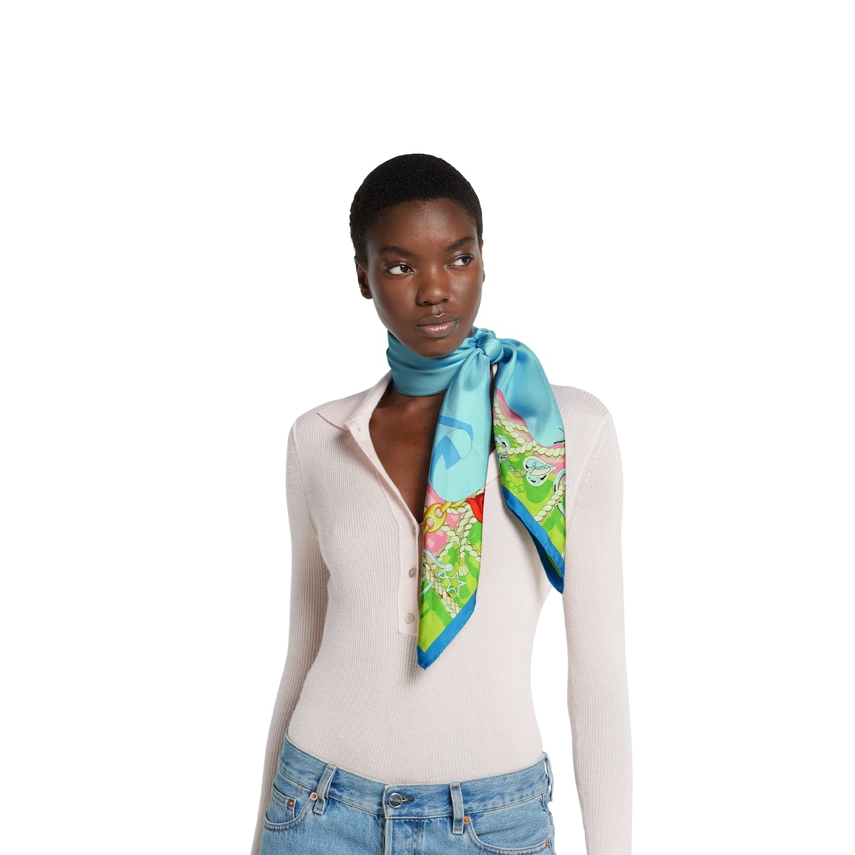 90 x 90 project printed silk carré - 4