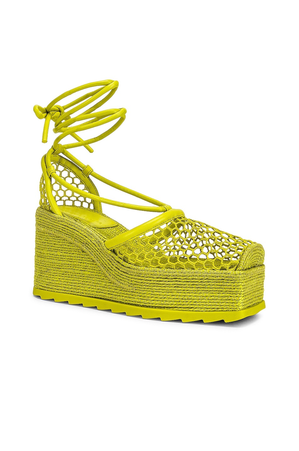 Stretch Lace Up Espadrilles - 2