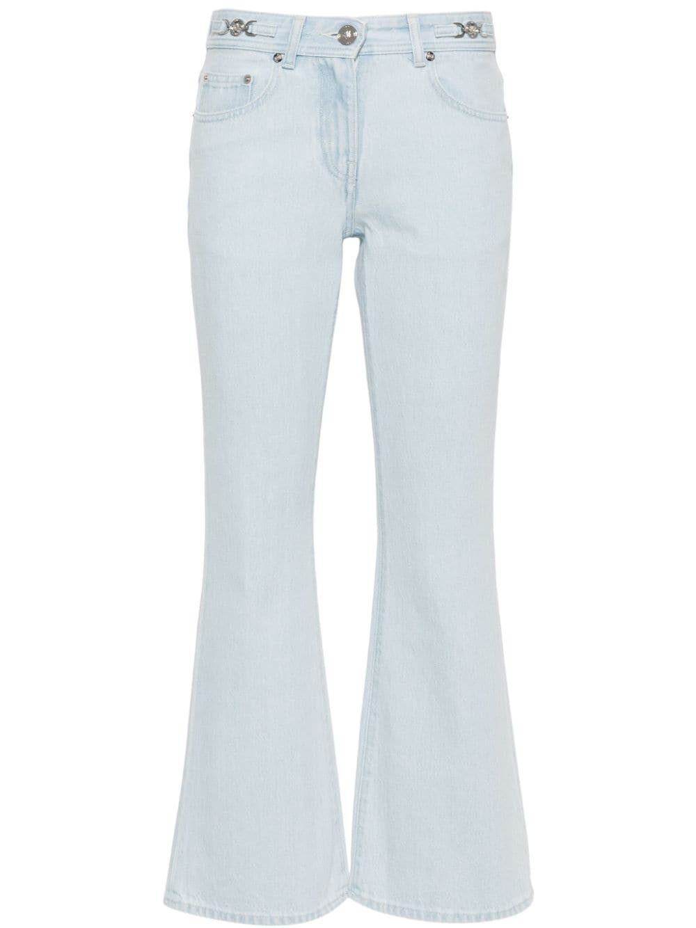 cropped flared jeans - 1