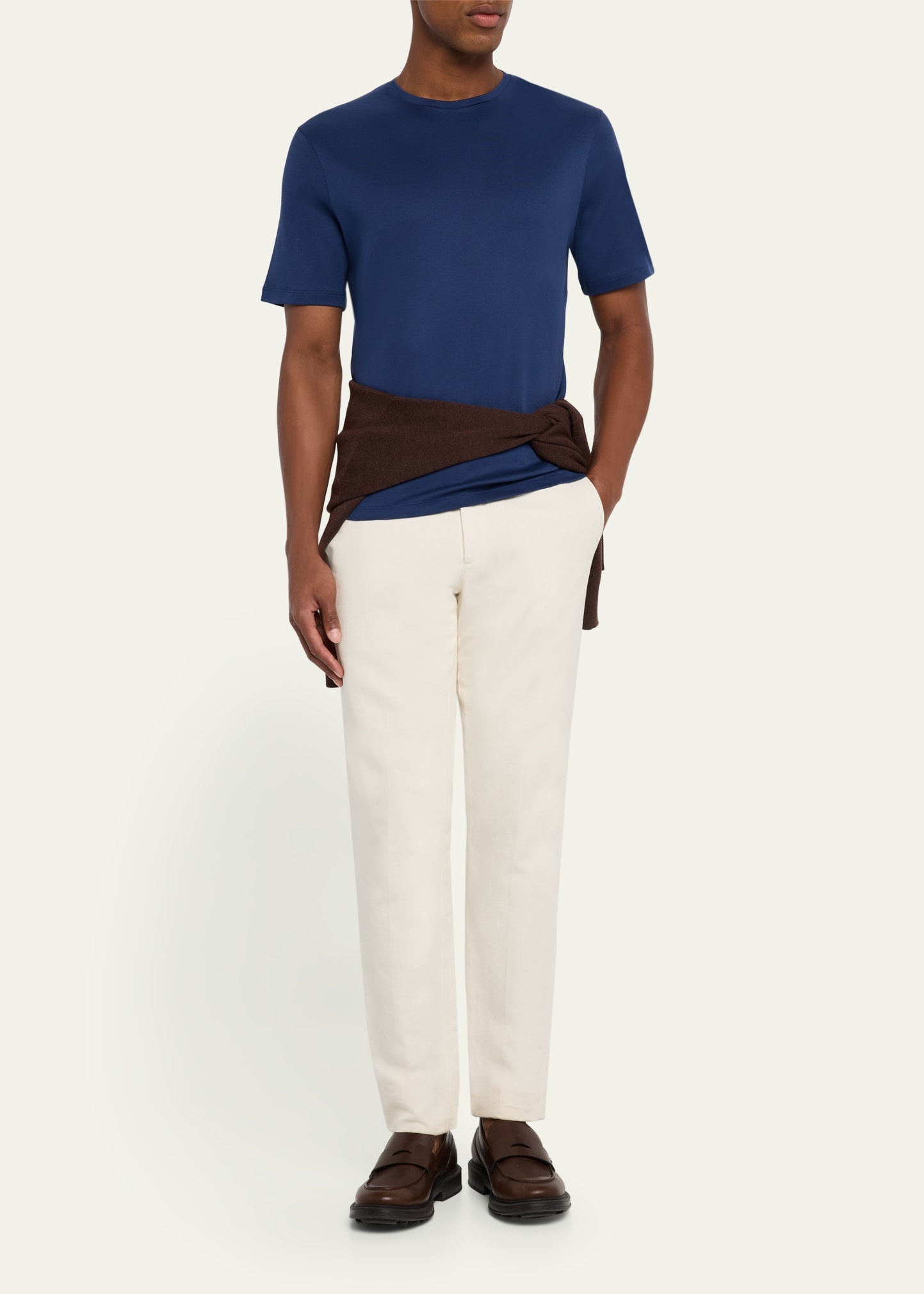 Men's Tremezzo Sea Island Cotton Crewneck T-Shirt - 2