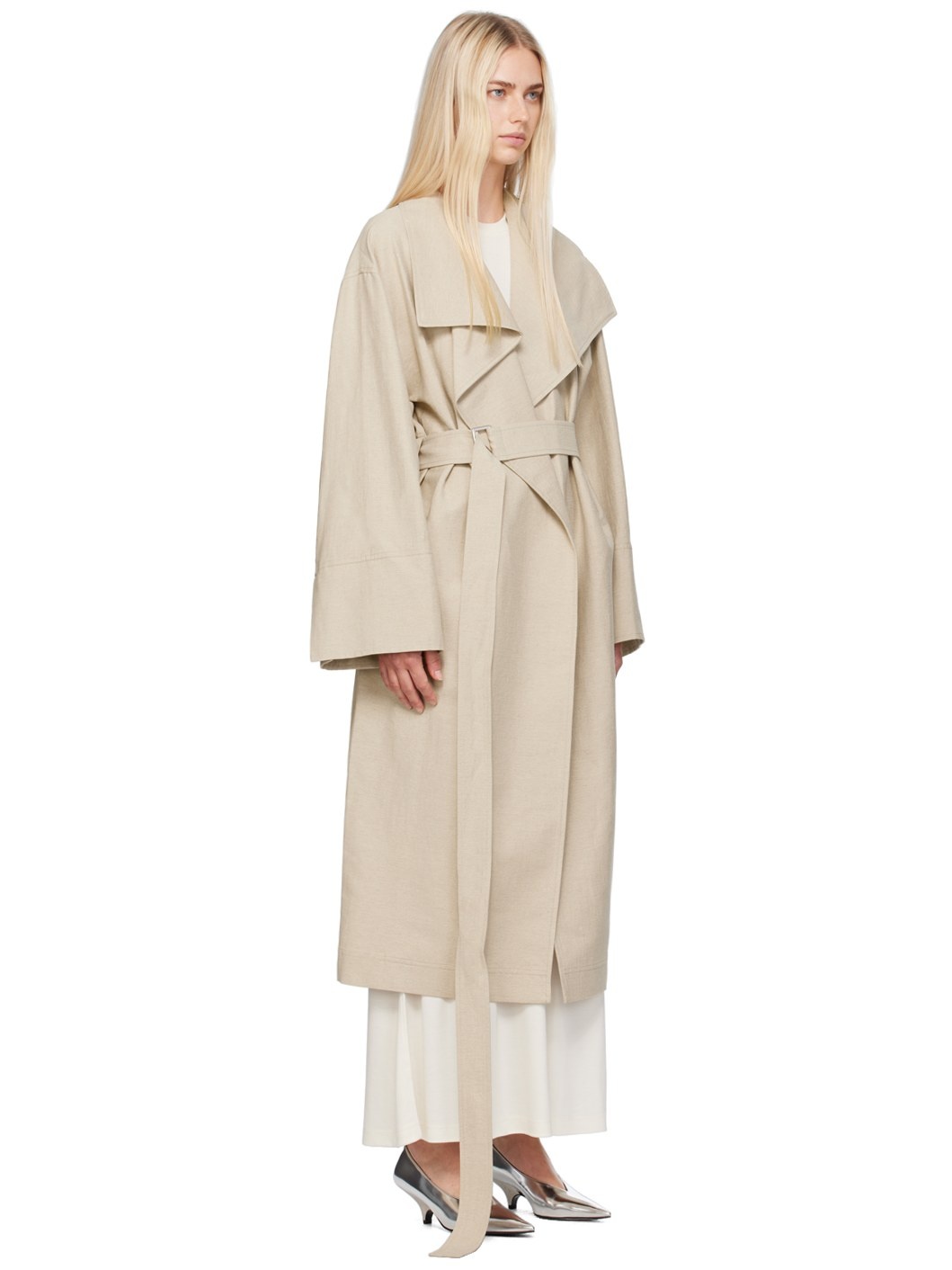 Beige Signature Coat - 2