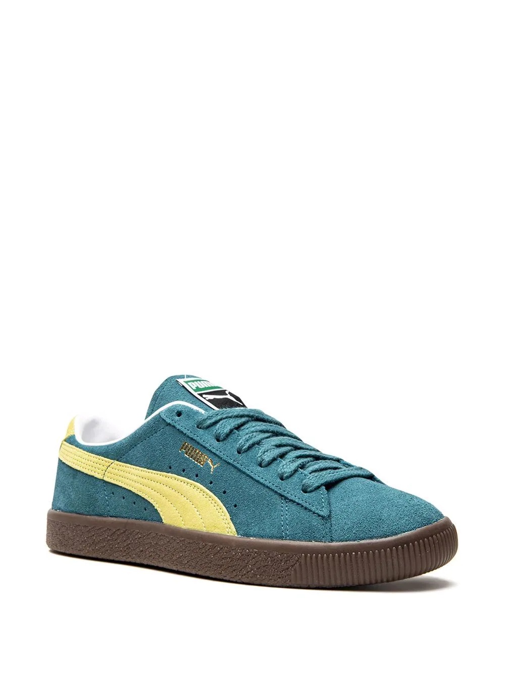 Suede VTG "Blue Coral/Yellow Alert" sneakers - 2