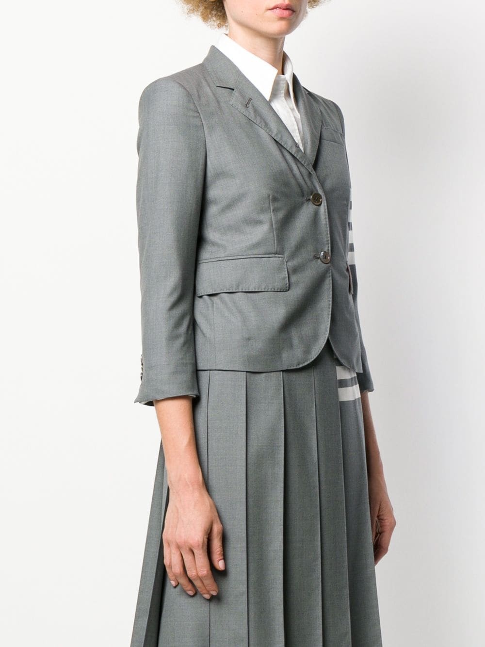 4-Bar plain weave suiting jacket - 3