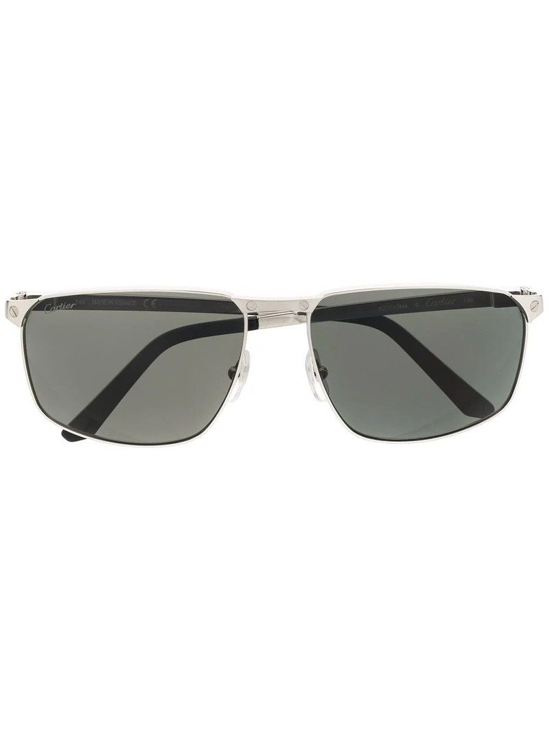 tinted rectangle-frame sunglasses 1