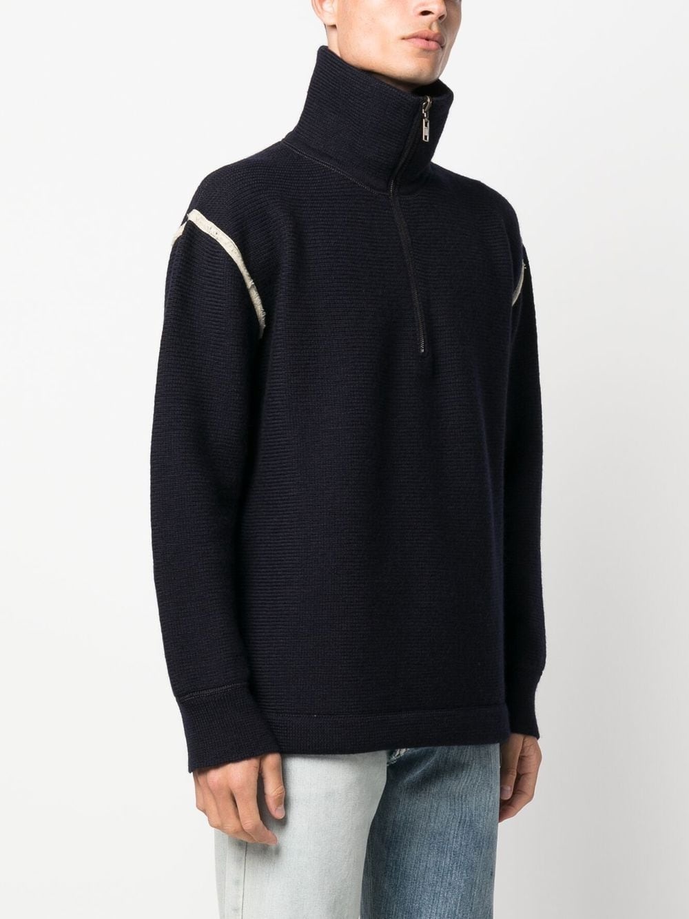 high-neck long-sleeve jumper - 3