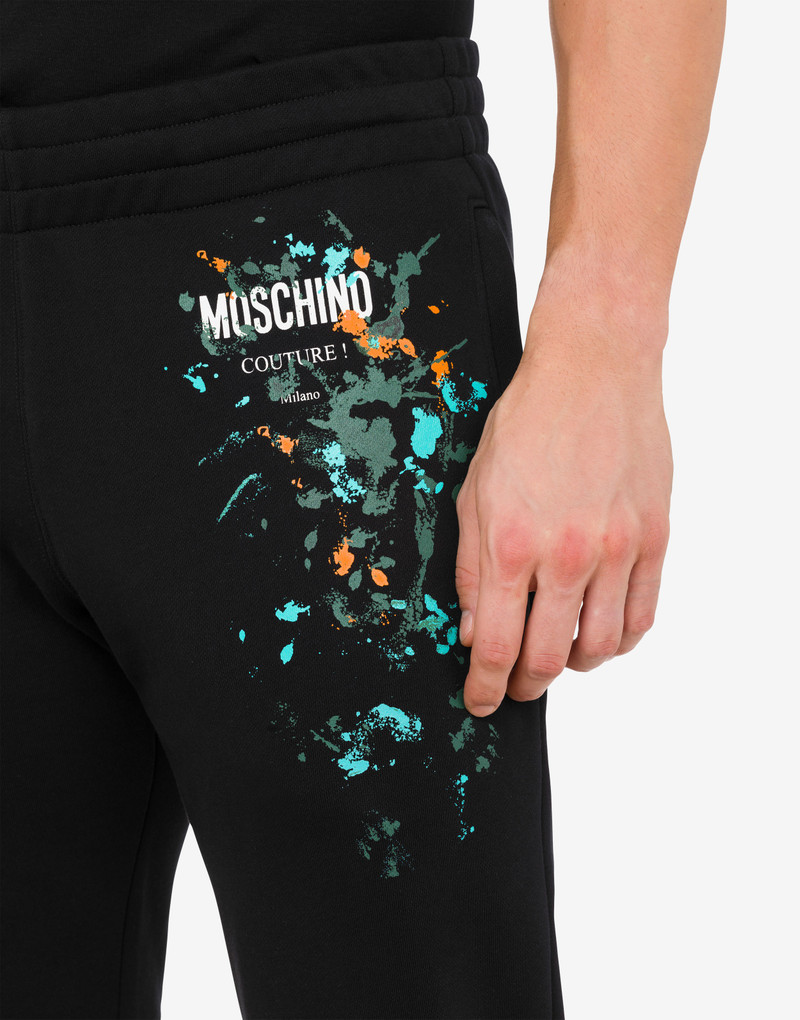 PAINTED EFFECT ORGANIC FLEECE JOGGERS 4