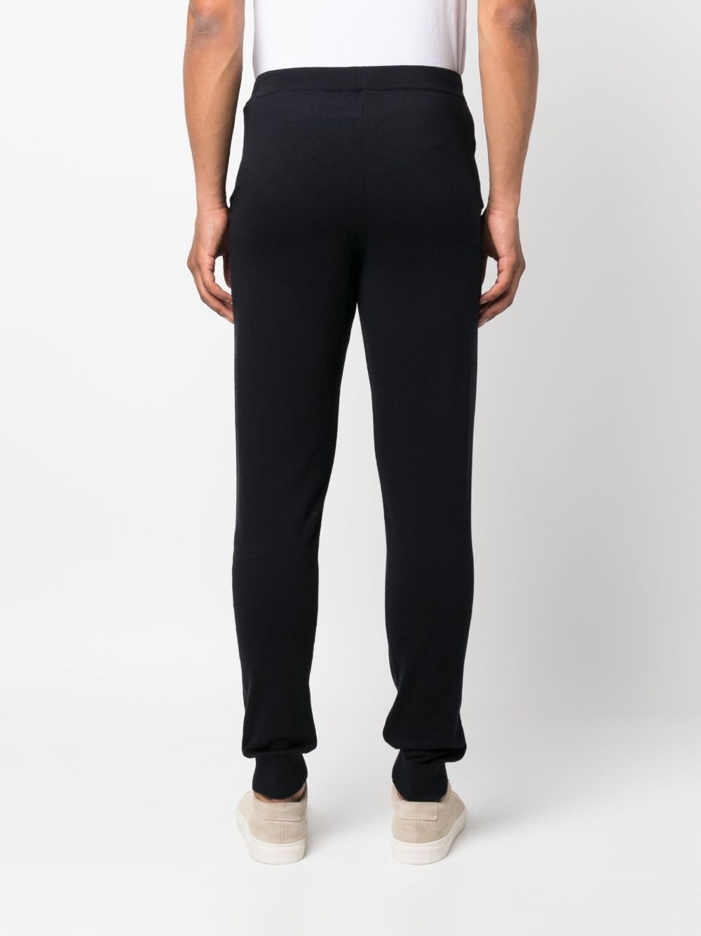 slim-fit knitted track pants - 4