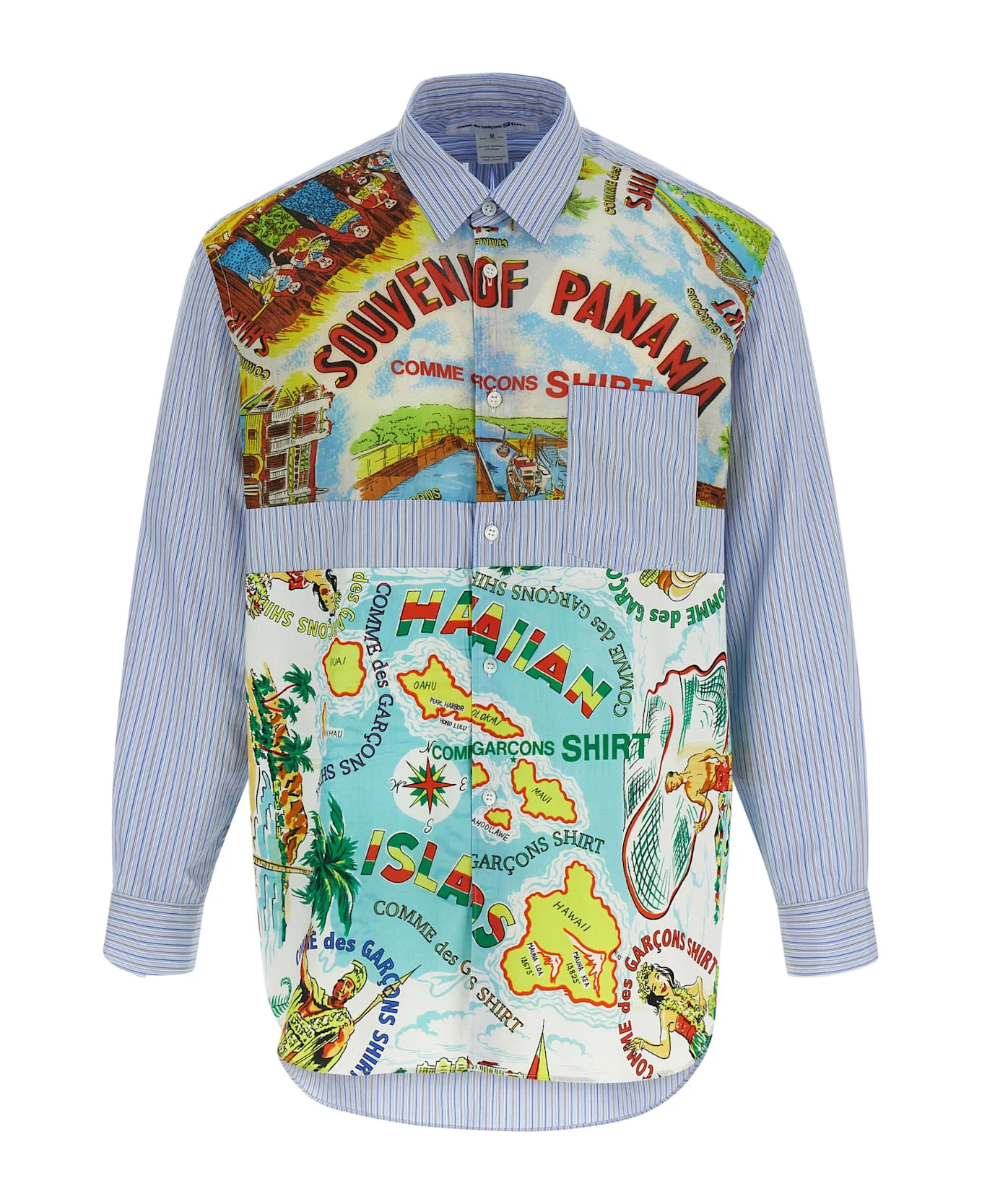 Patterned Inserts Shirt - 1