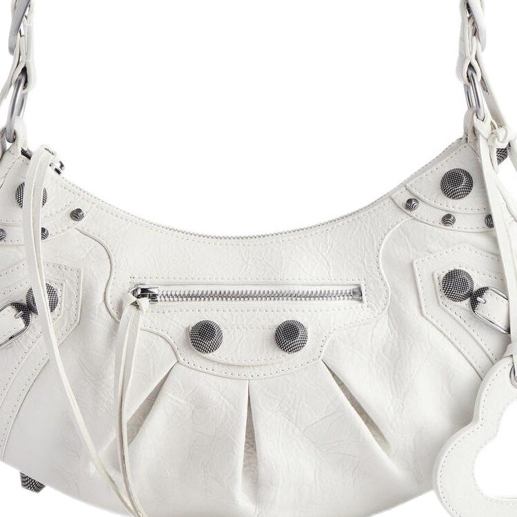 (WMNS) Balenciaga Le Cagole Small Shoulder Bag 'White' 6713071VG9Y9104 - 5