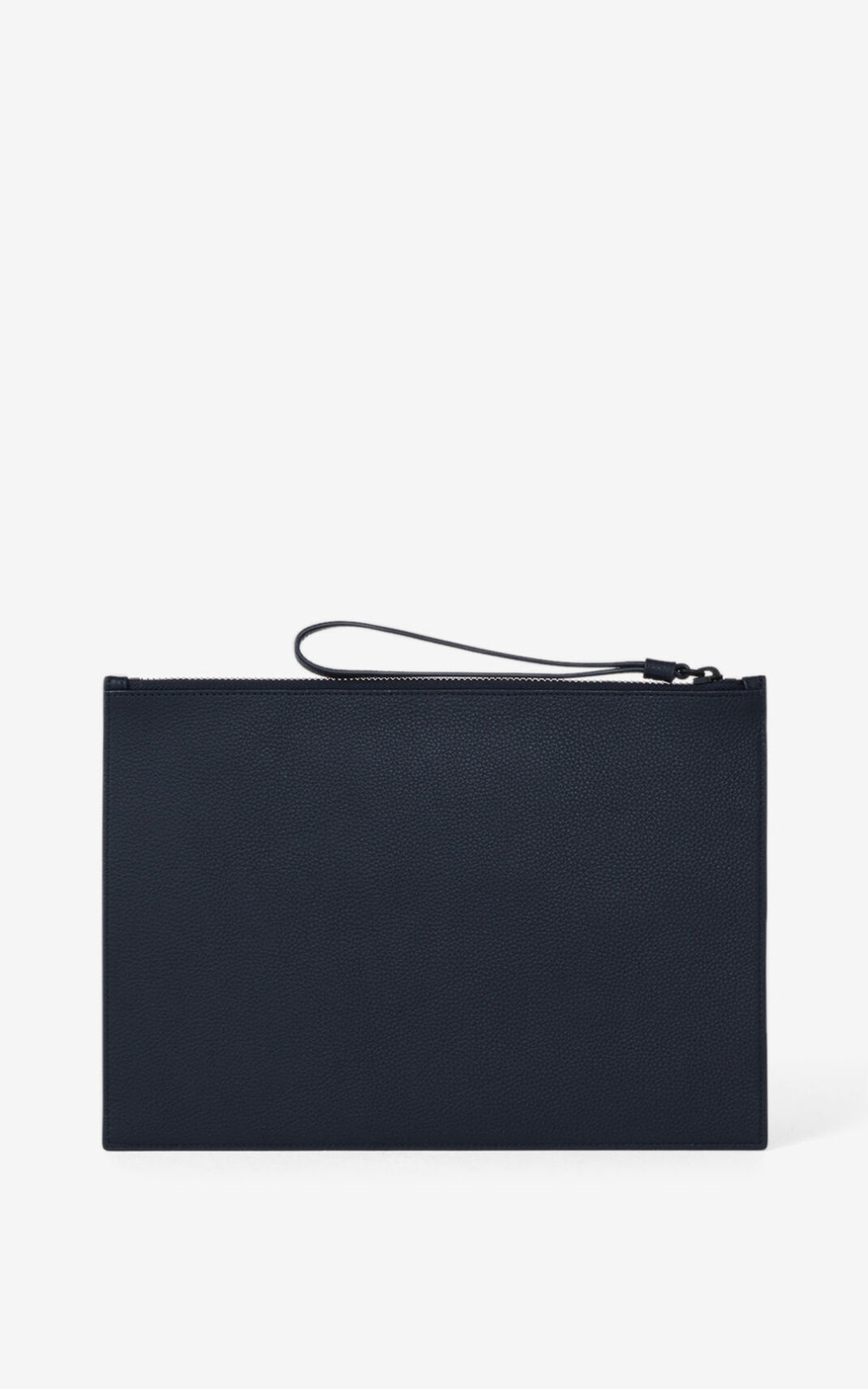 KENZO Logo large leather clutch - 2
