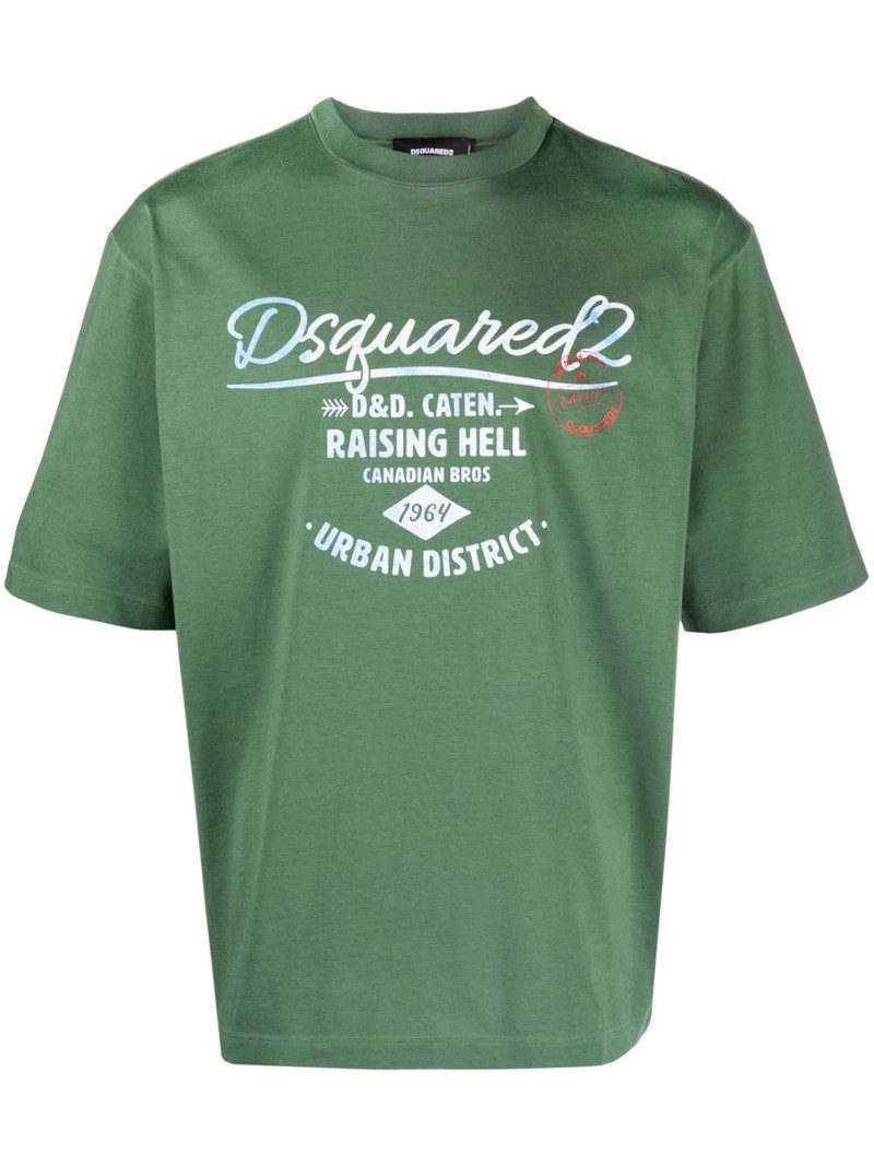logo-print cotton T-shirt 1