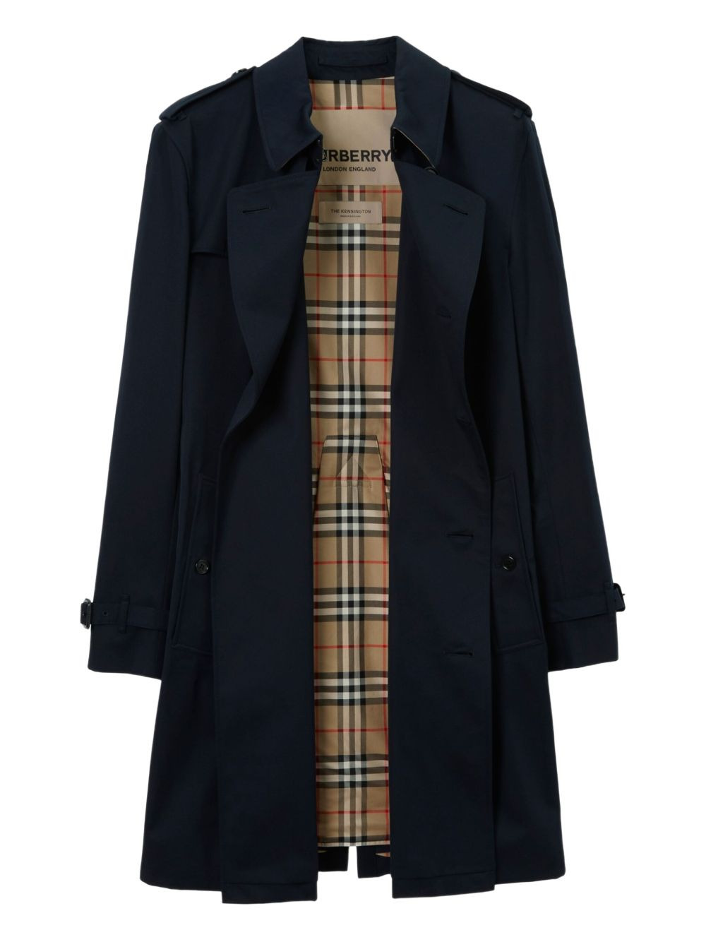 double-breasted trench coat - 7