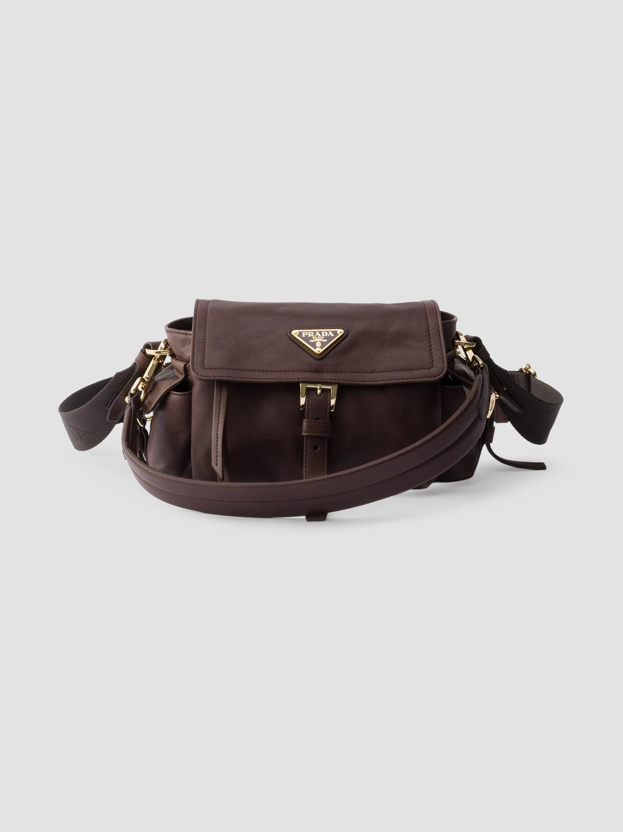 Women's Explore Nappa Leather Mini Top Handle Bag - Brown - 1
