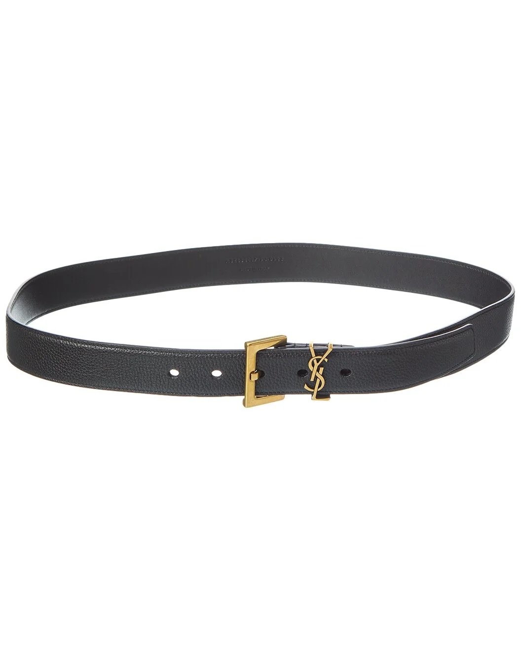 Saint Laurent Cassandre Leather Belt - 1