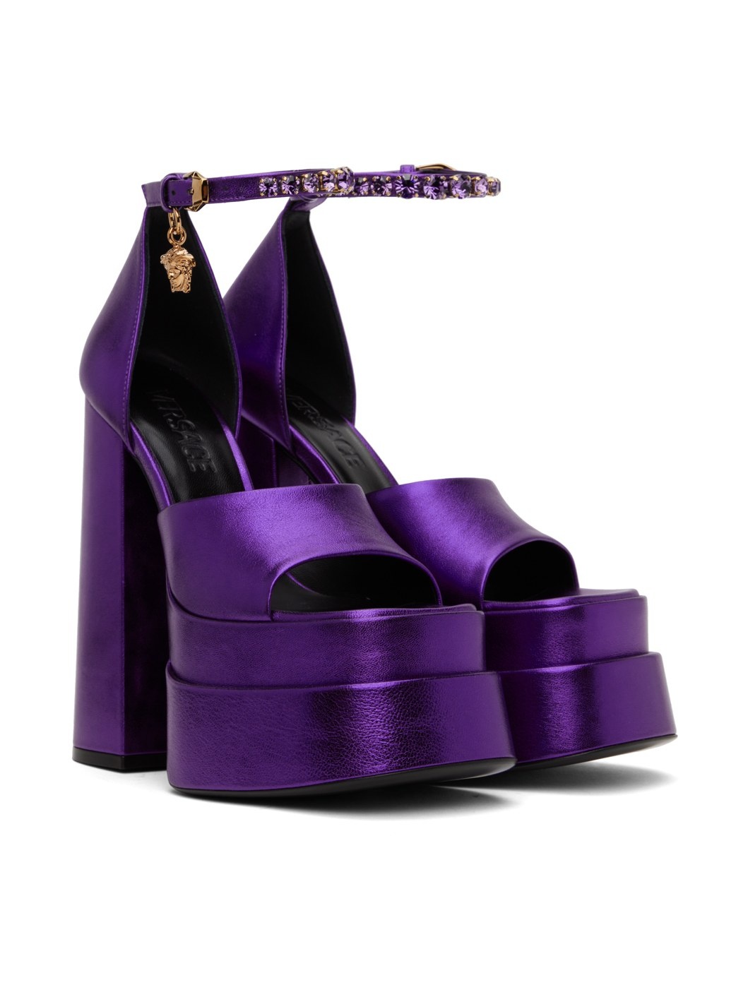 Purple Medusa Aevitas Platform Heeled Sandals - 4
