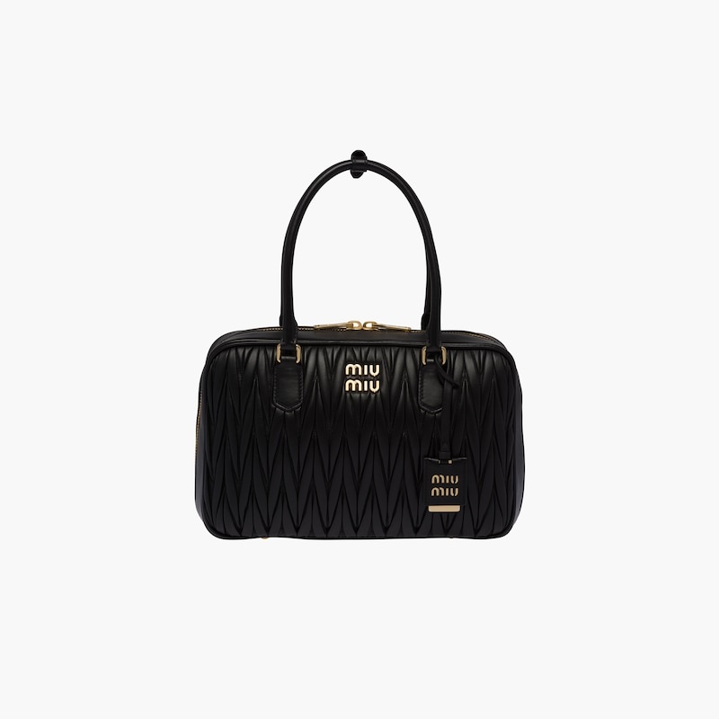 Matelassé nappa leather top-handle bag - 2