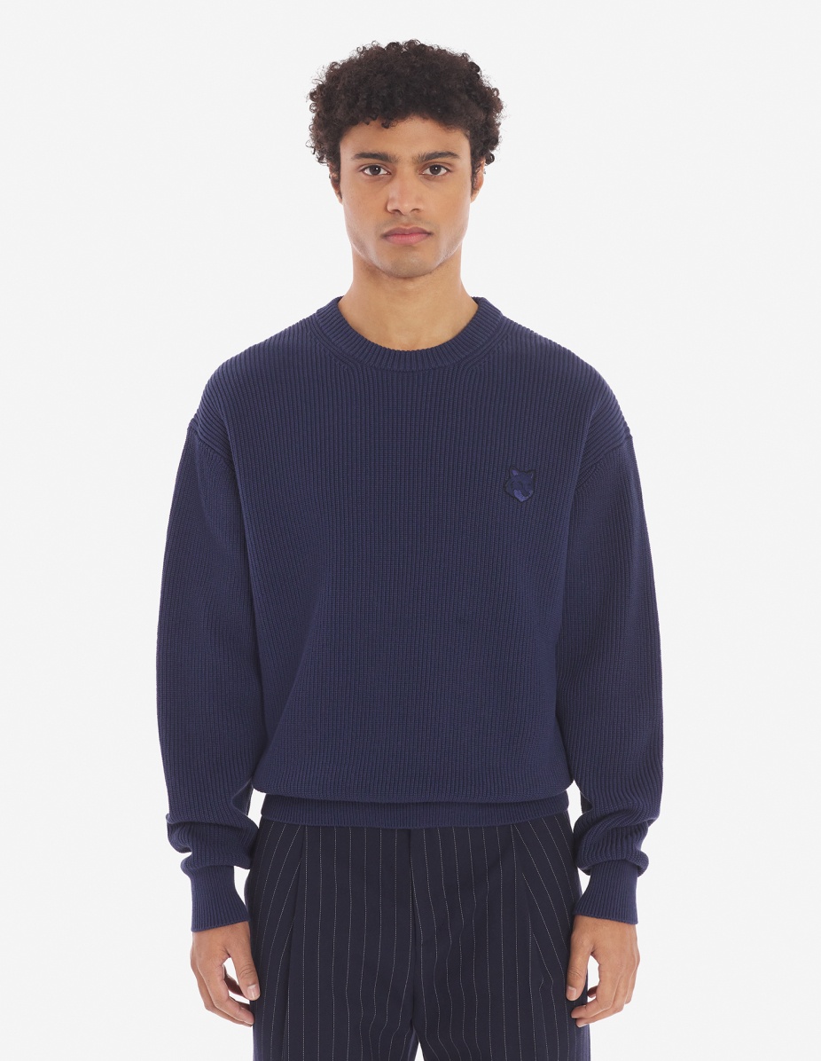 BOLD FOX HEAD PATCH COMFORT RIBBED JUMPER - 3