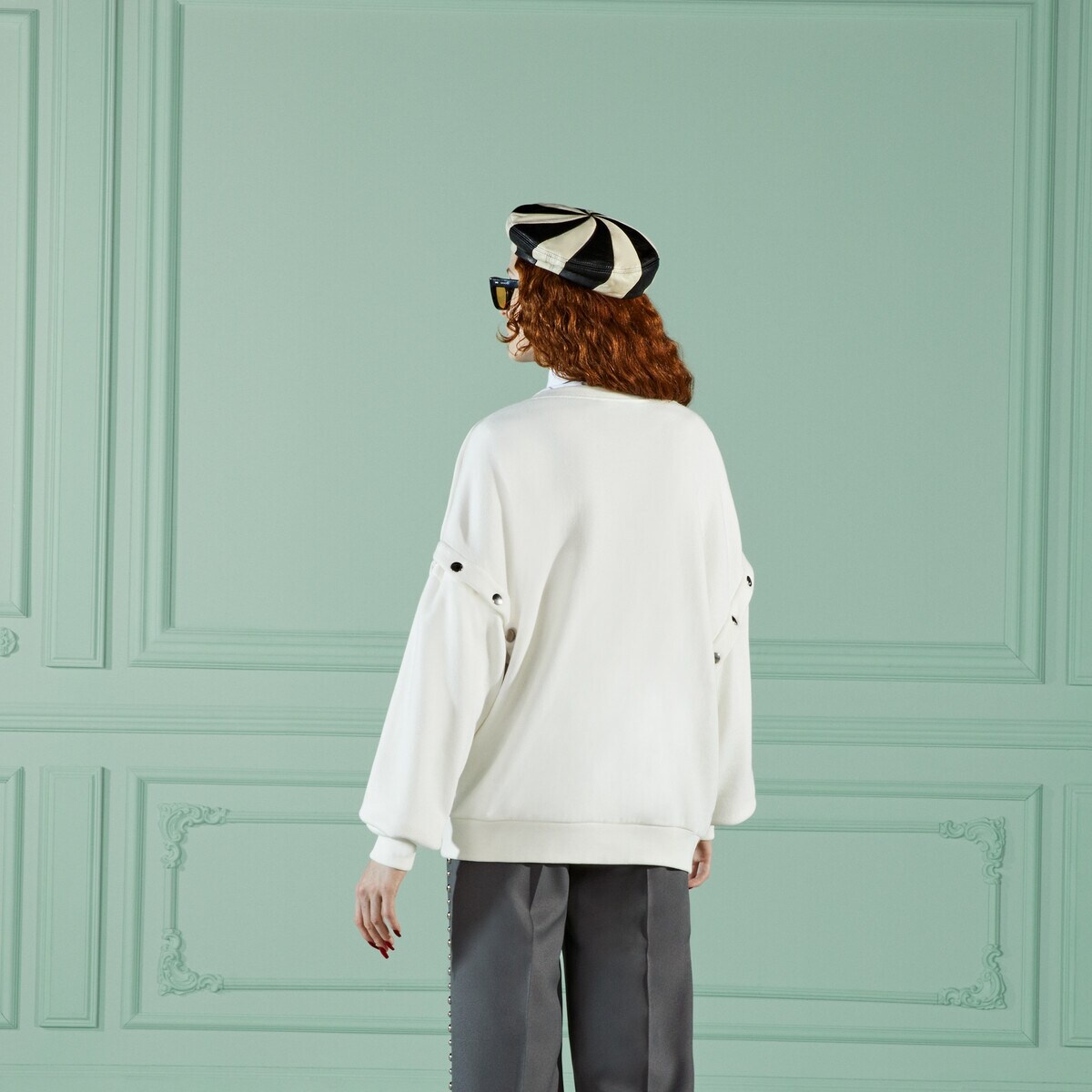 'Exquisite Gucci' cotton sweatshirt - 7