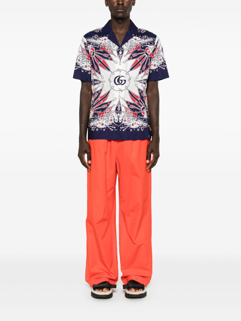 GUCCI cotton-poplin skater trousers outlook