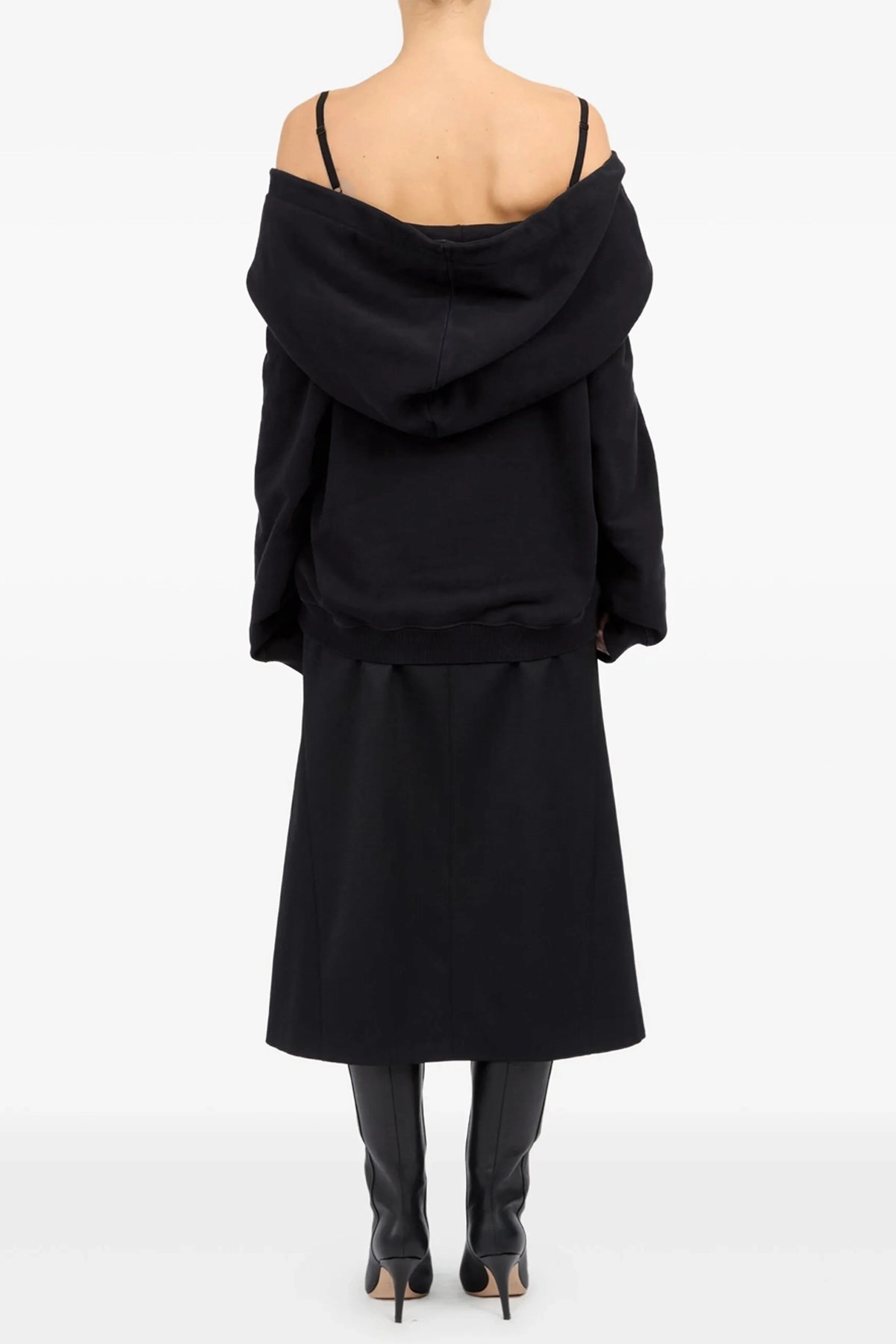 Off-shoulder hoodie - 4