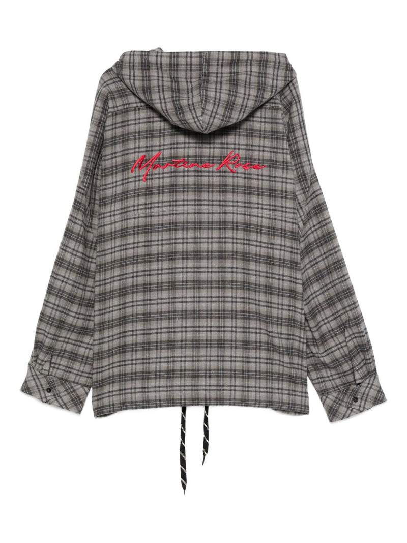 Martine Rose check-pattern hoodie outlook