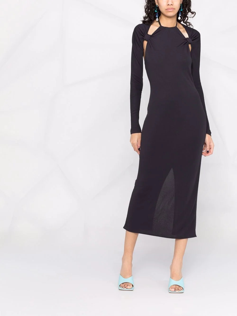 La robe Nodi knotted cut-out dress - 2