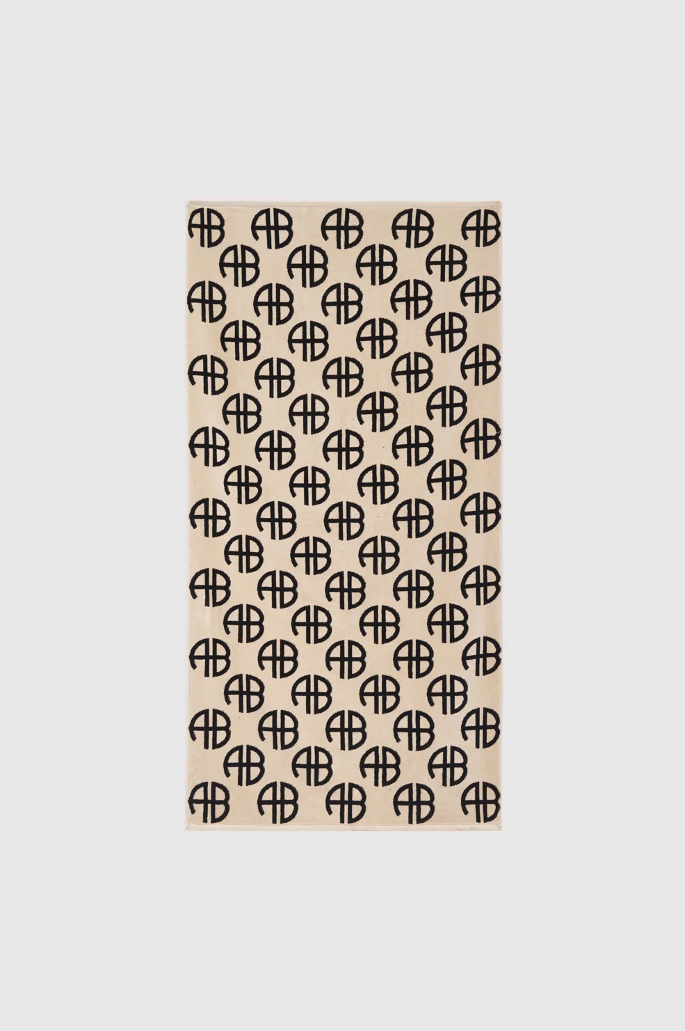 Bahia Towel - Beige Monogram Print - 3