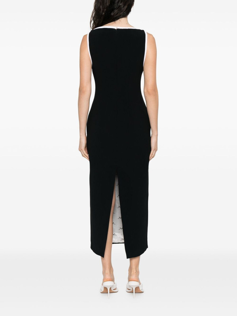 keyhole-neck sleeveless midi dress 4