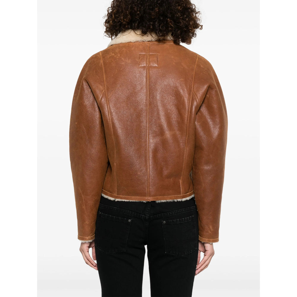 Isabel Marant Brown Jackets - Faux Fur & Shearling Jackets Women - 5